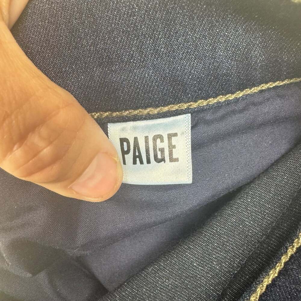 Paige Jeans Size 31 Dark Blue Denim Slim Straight - Picture 11 of 14